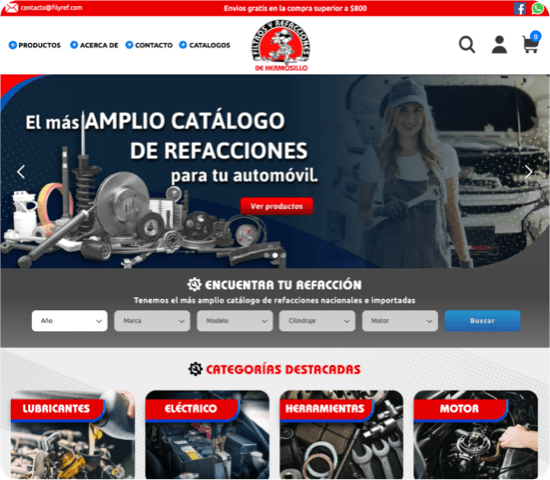 Tienda Filtros y Refacciones de Hermosillo